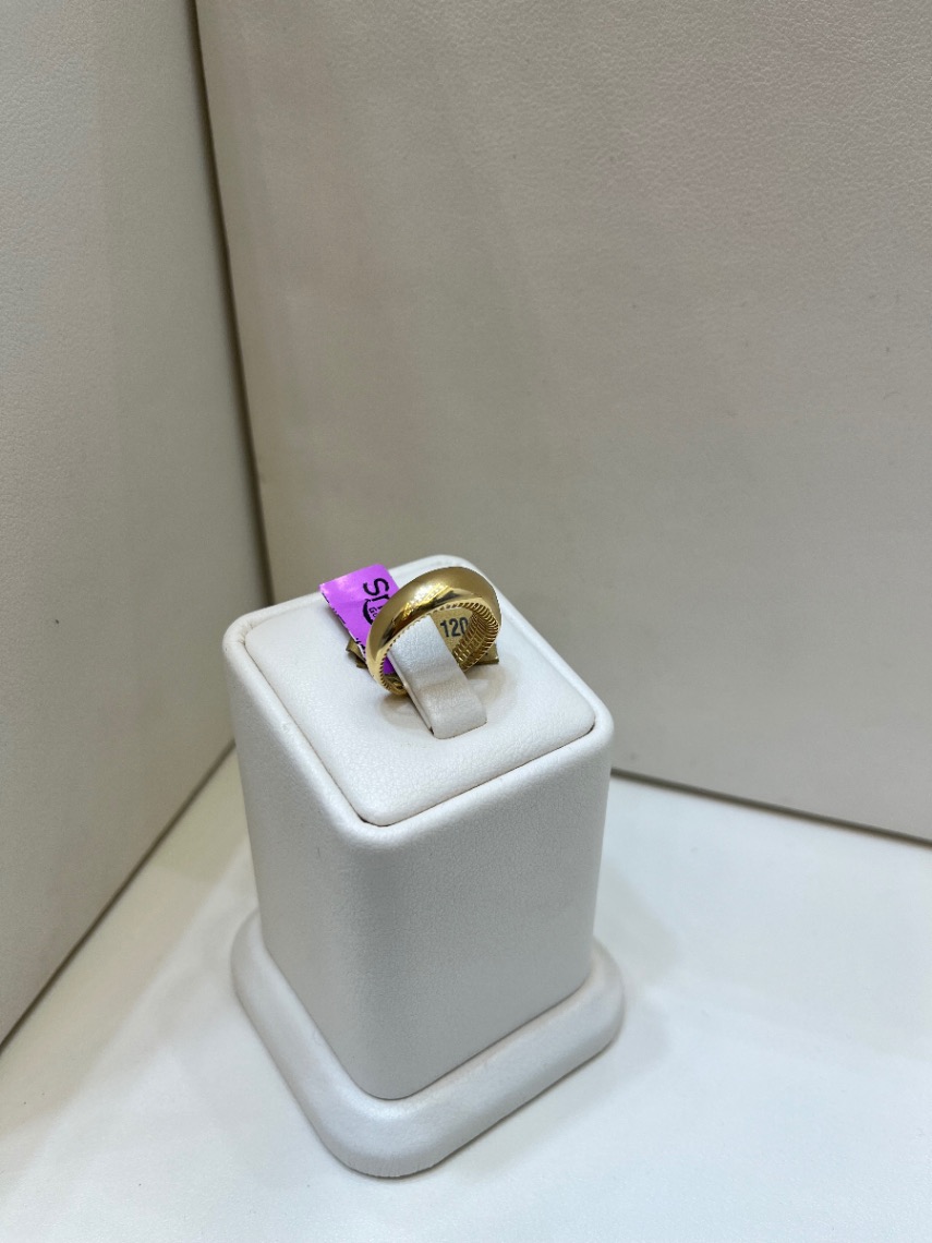 خاتم — سمايل — عيار 18 — صورة 1