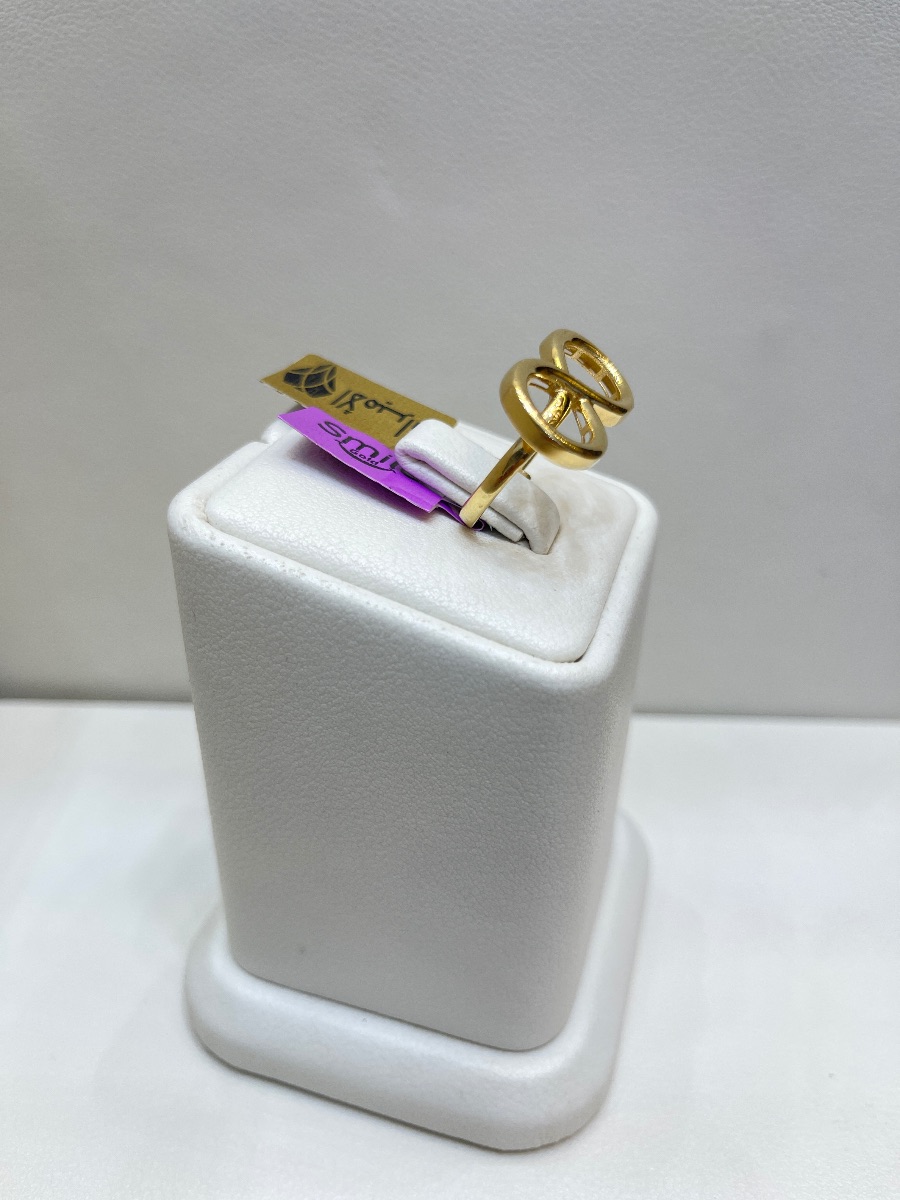 خاتم — سمايل — عيار 18 — صورة 3