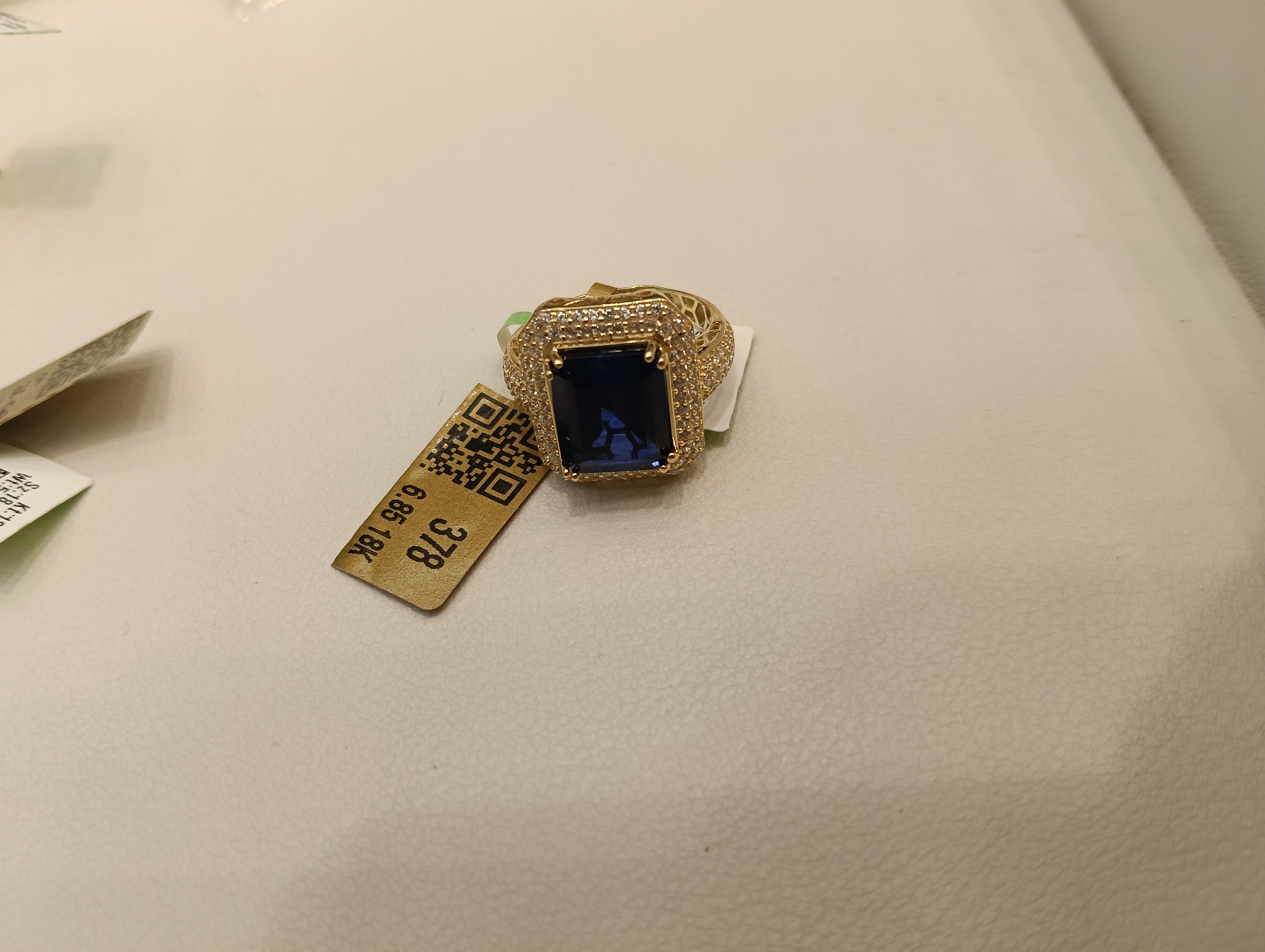 خاتم — لازوردي — عيار 18 — صورة 2