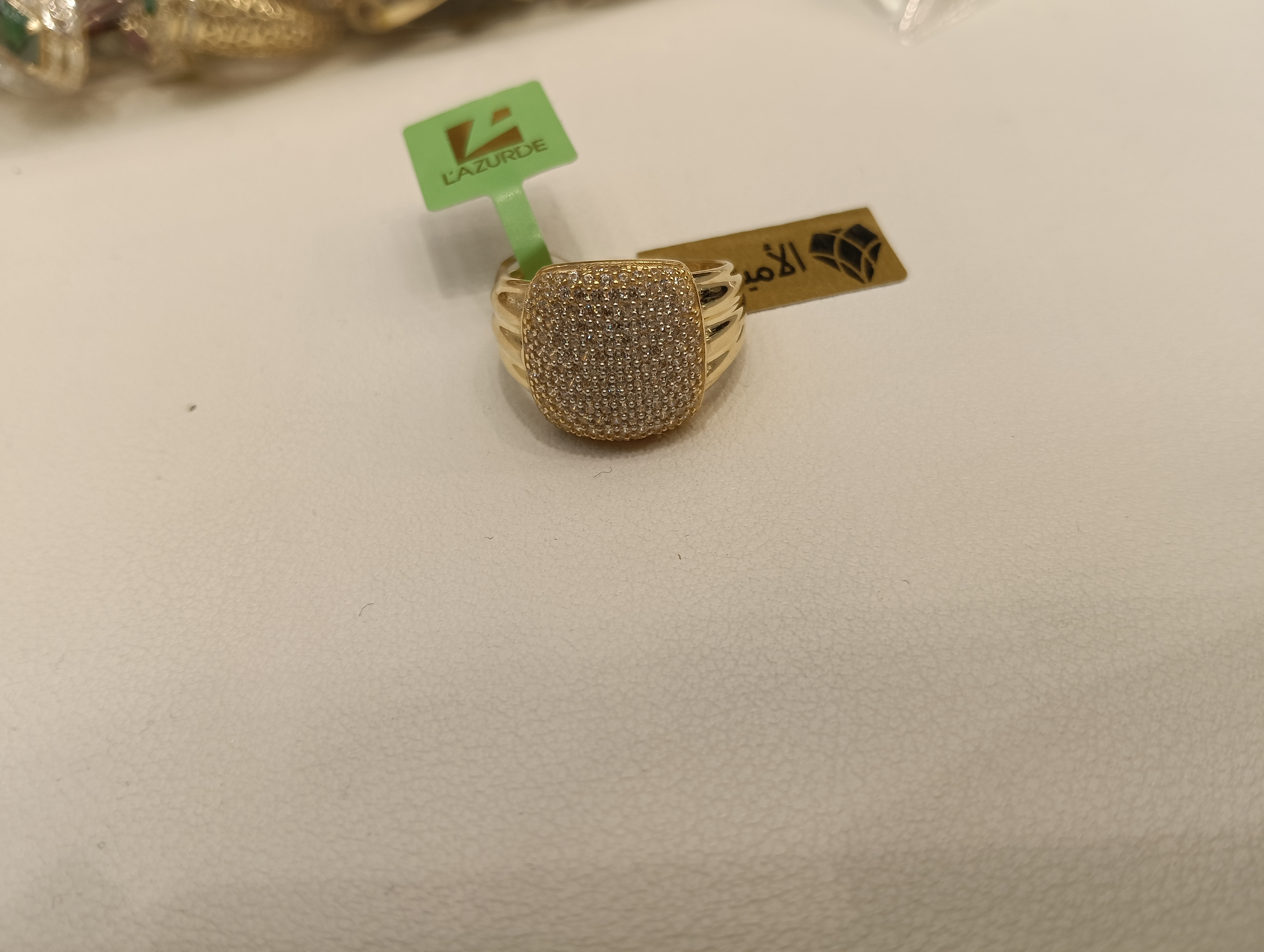خاتم — لازوردي — عيار 18 — صورة 2