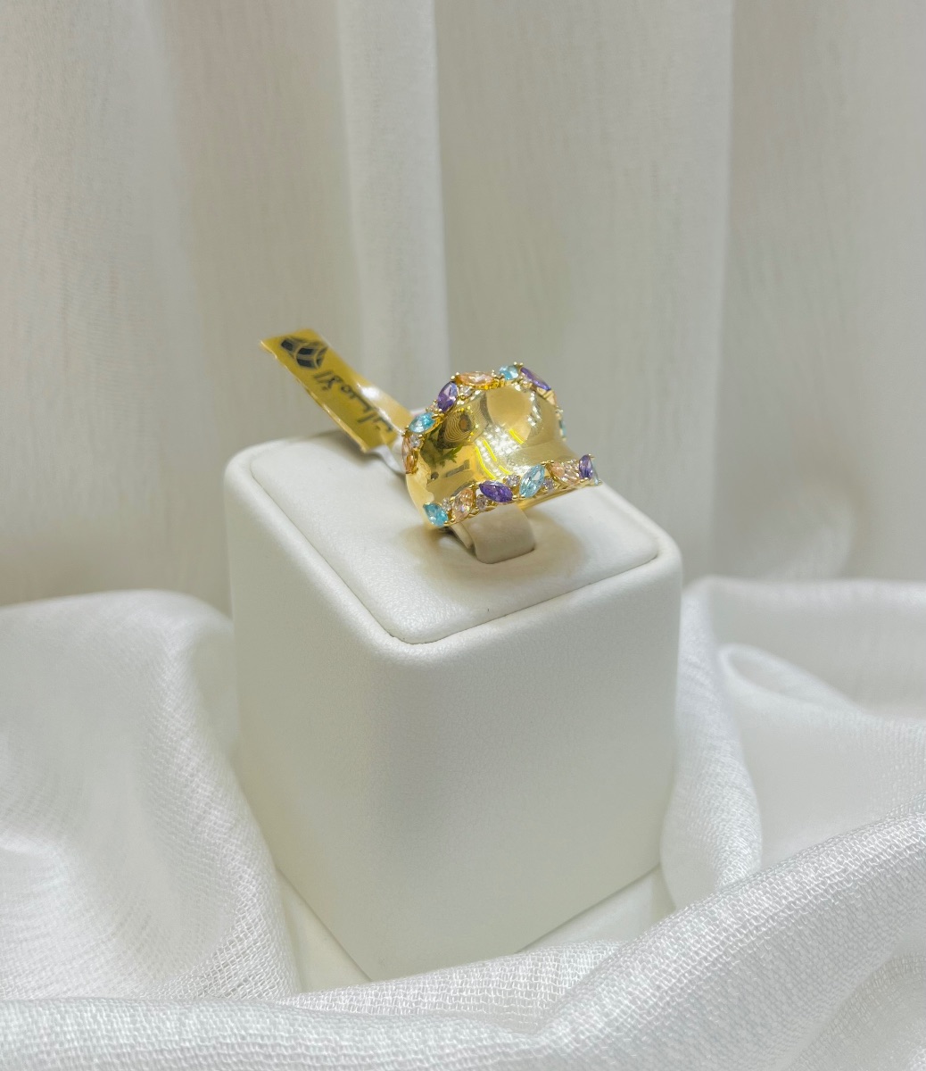 خاتم — لازوردي — عيار 18 — صورة 1