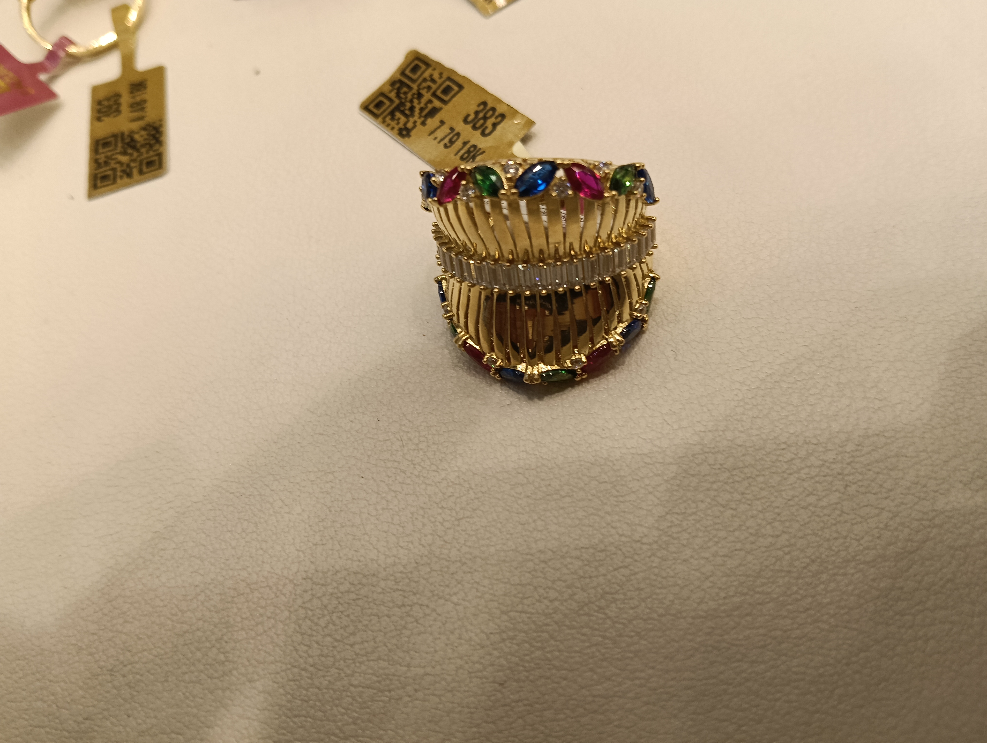 خاتم — لازوردي — عيار 18 — صورة 2