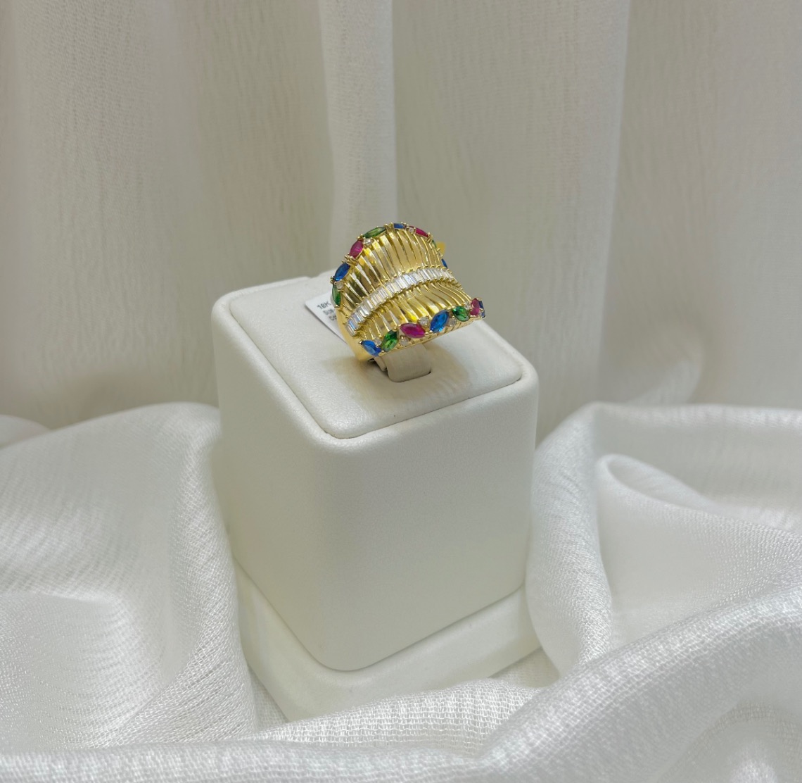 خاتم — لازوردي — عيار 18 — صورة 1