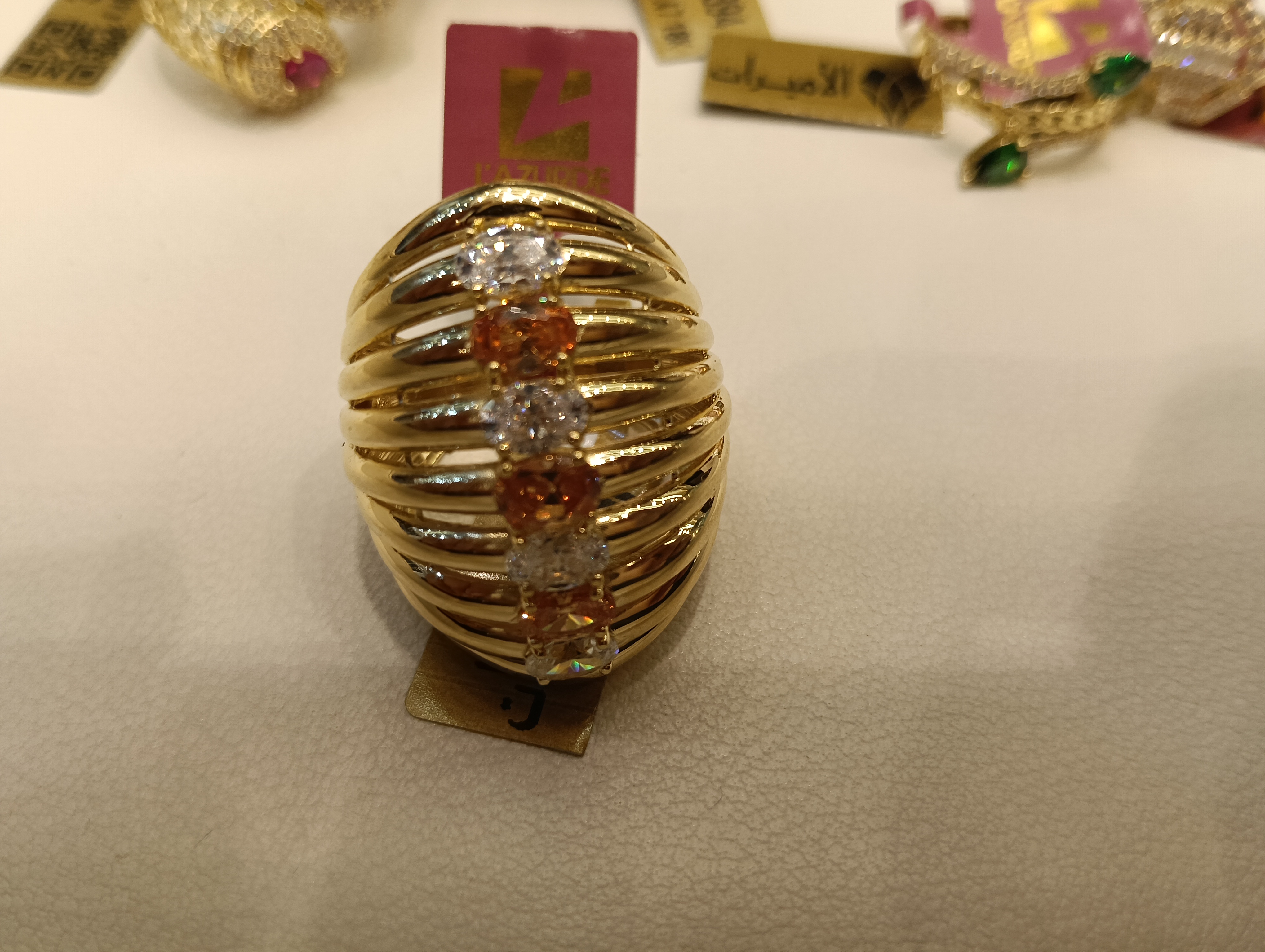 خاتم — لازوردي — عيار 18 — صورة 1