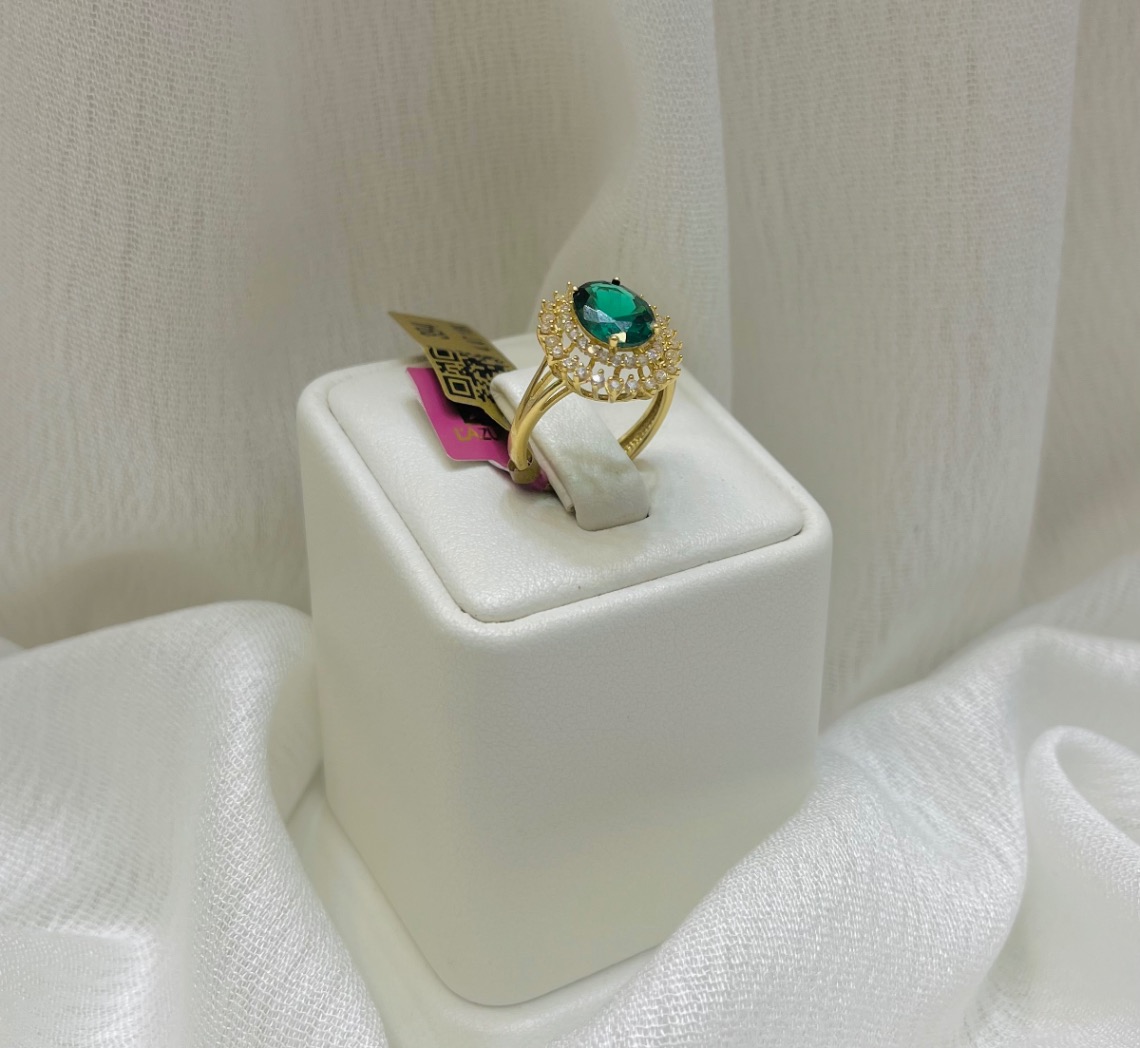 خاتم — لازوردي — عيار 18 — صورة 1