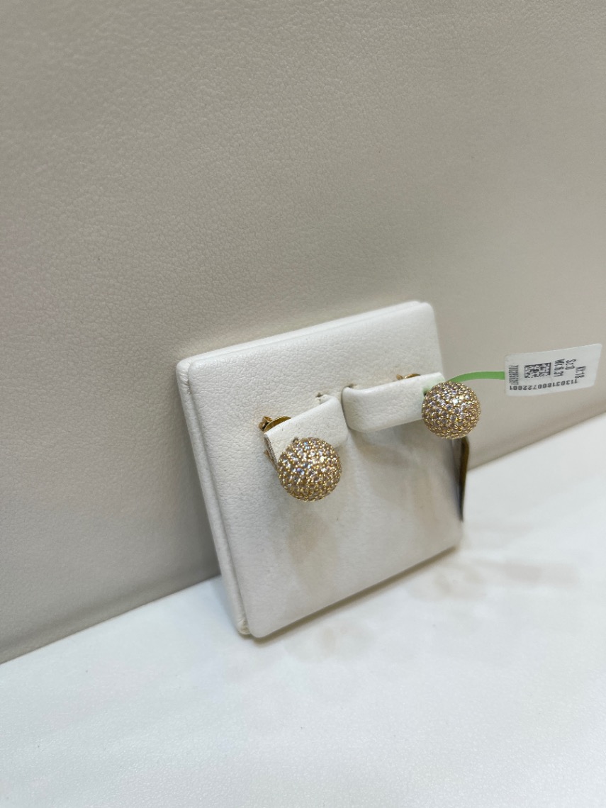 حلق — لازوردي — عيار 18 — صورة 2