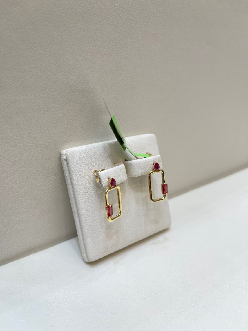 حلق — لازوردي — عيار 18 — صورة 1