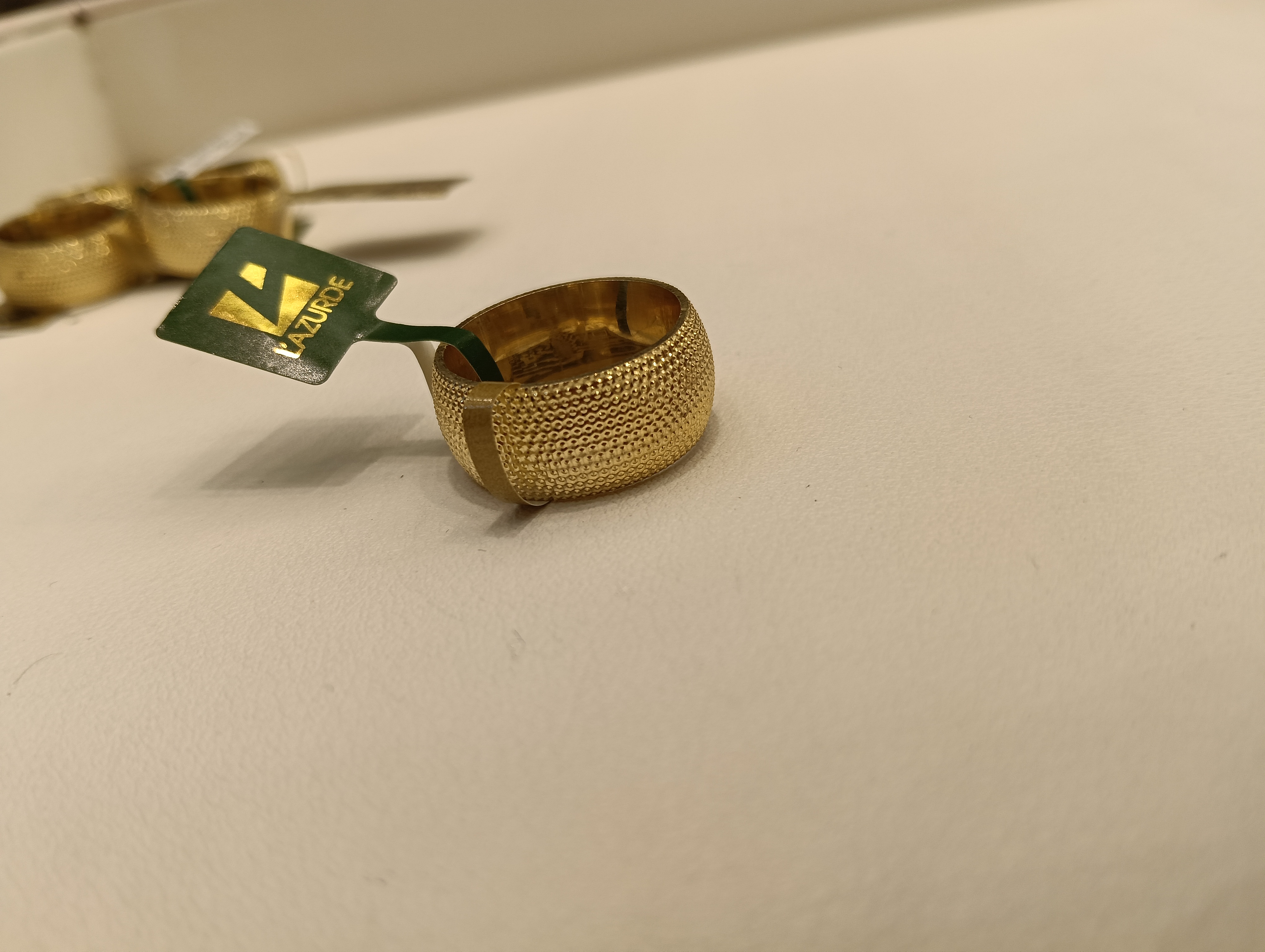 دبلة — لازوردي — عيار 18 — صورة 2