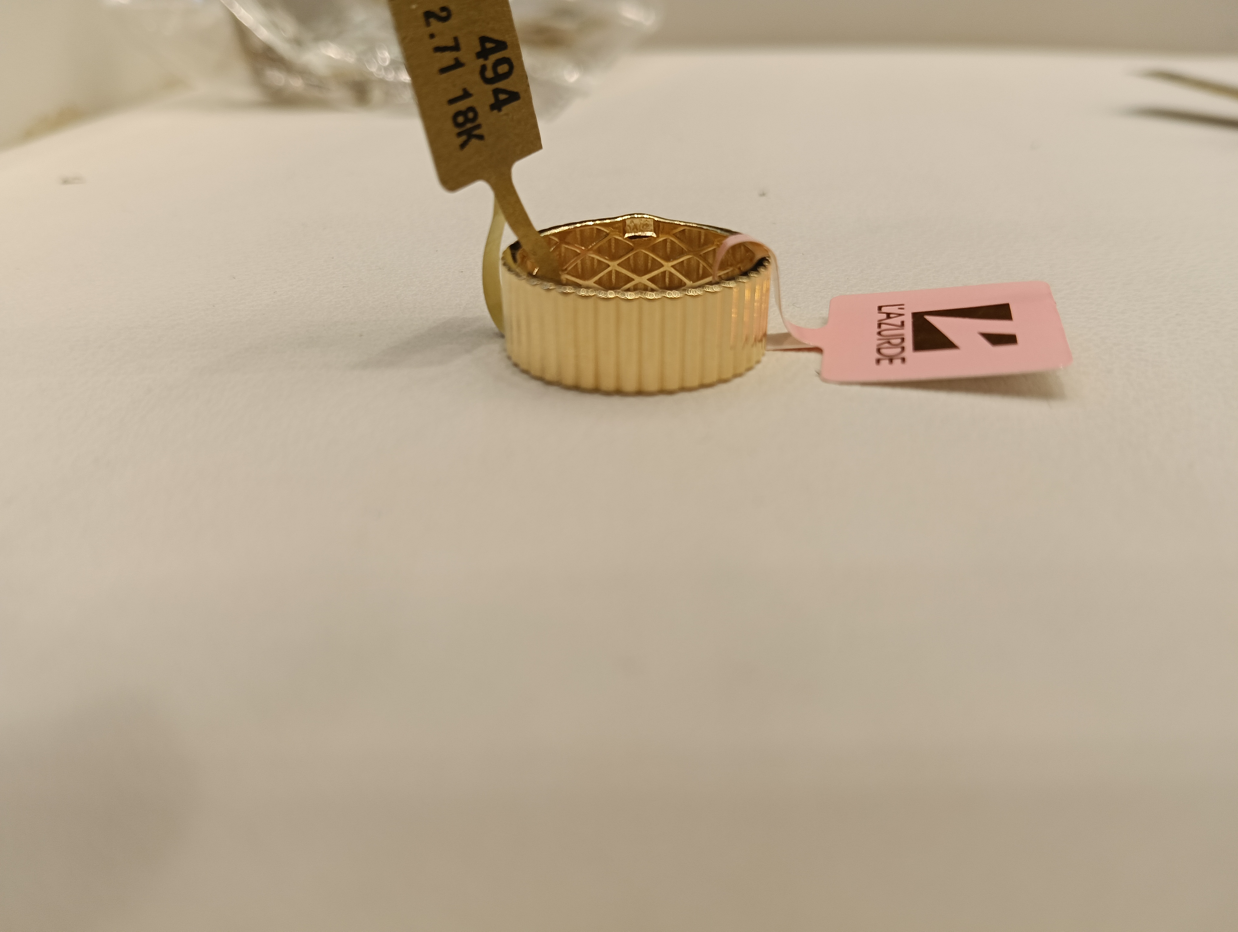 دبلة — لازوردي — عيار 18 — صورة 3