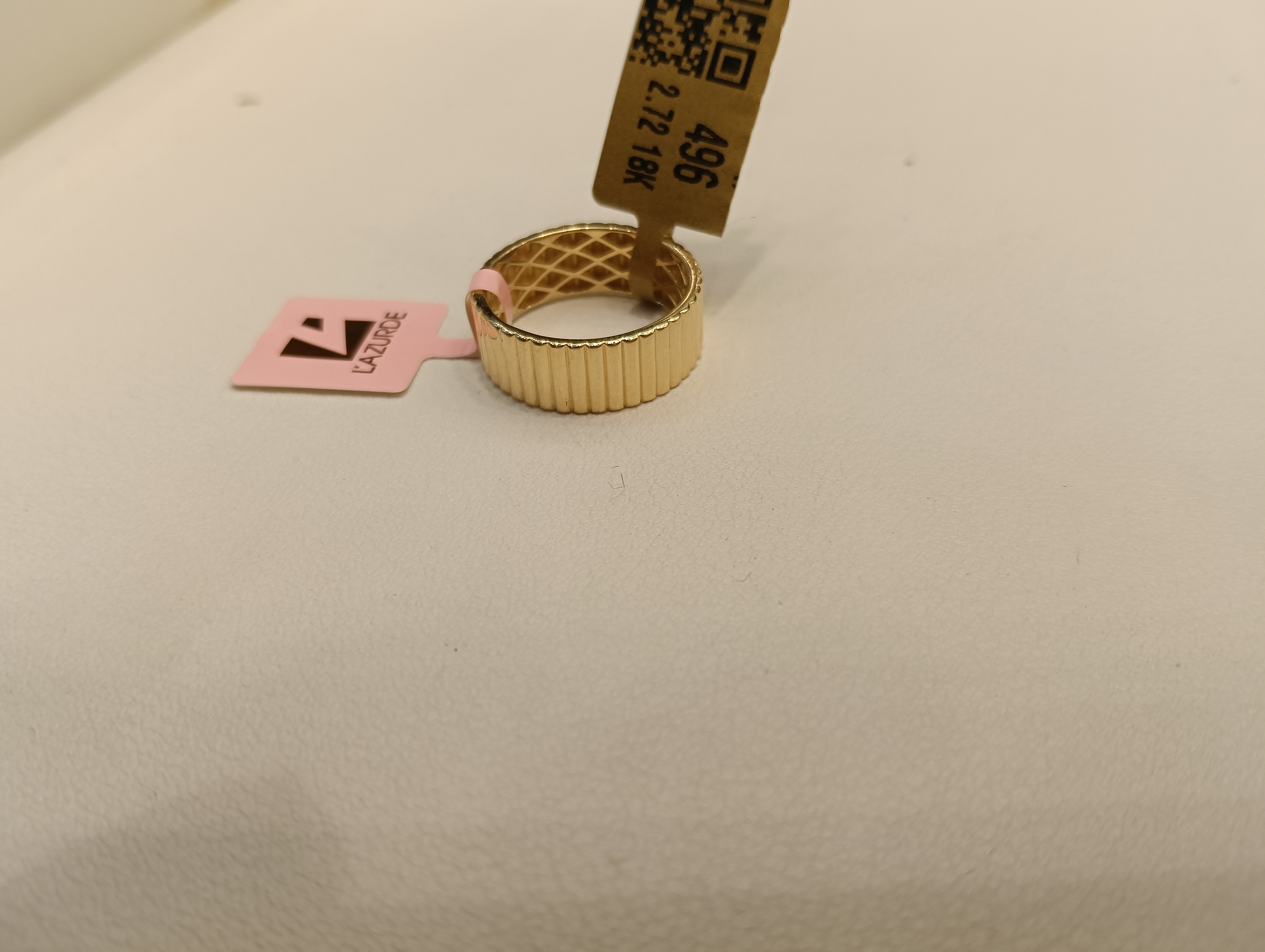 دبلة — لازوردي — عيار 18 — صورة 2