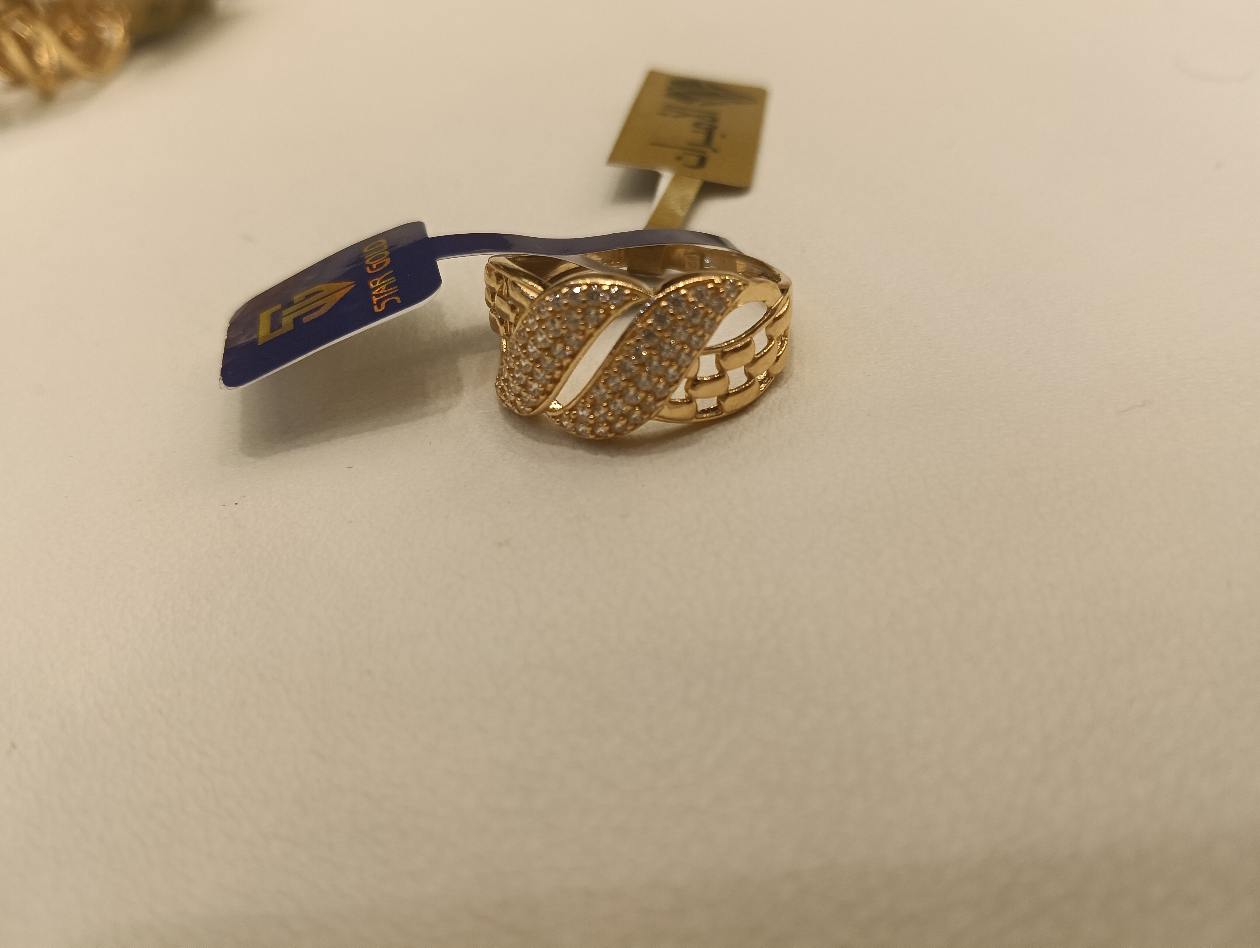 خاتم — ستار جولد — عيار 21 — صورة 2