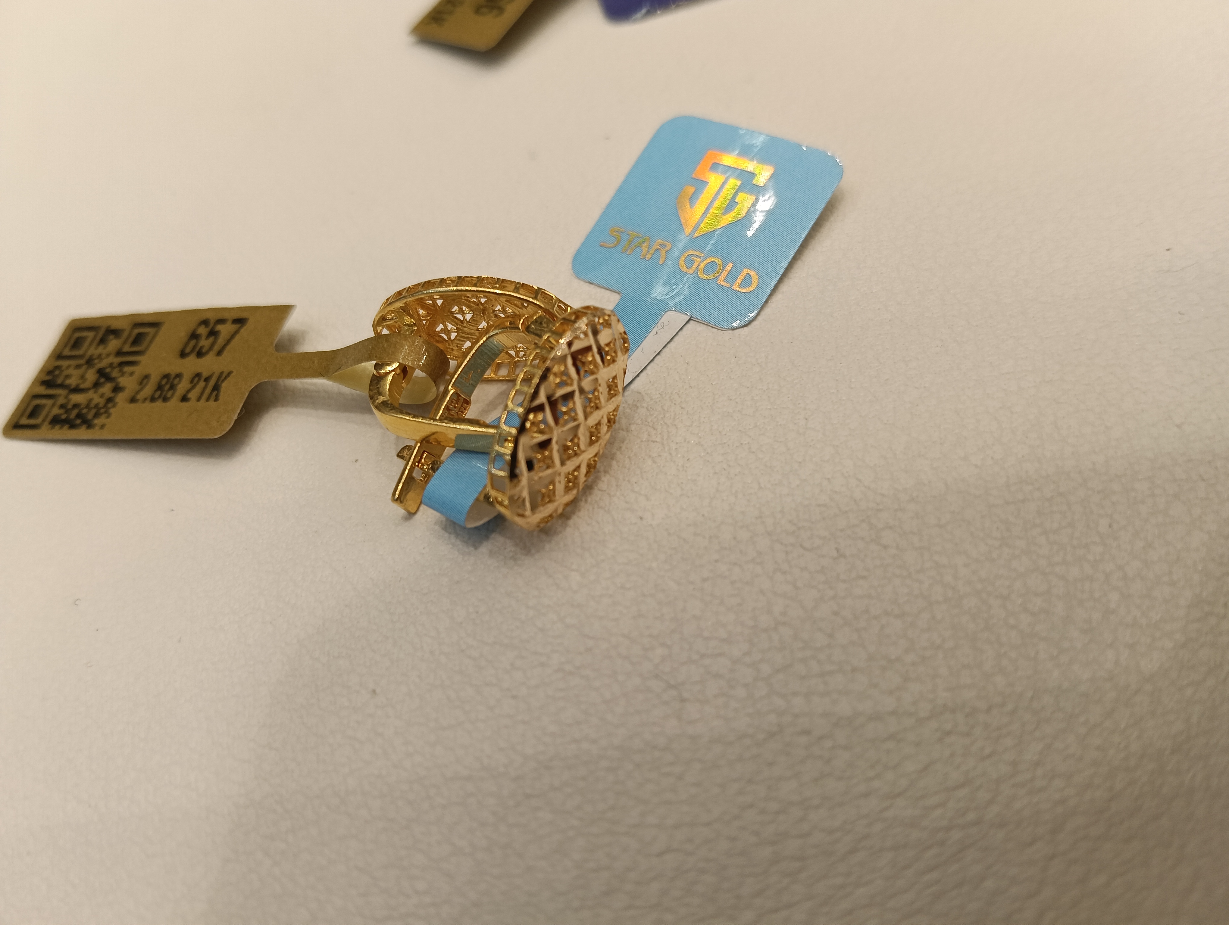 حلق — ستار جولد — عيار 21 — صورة 1