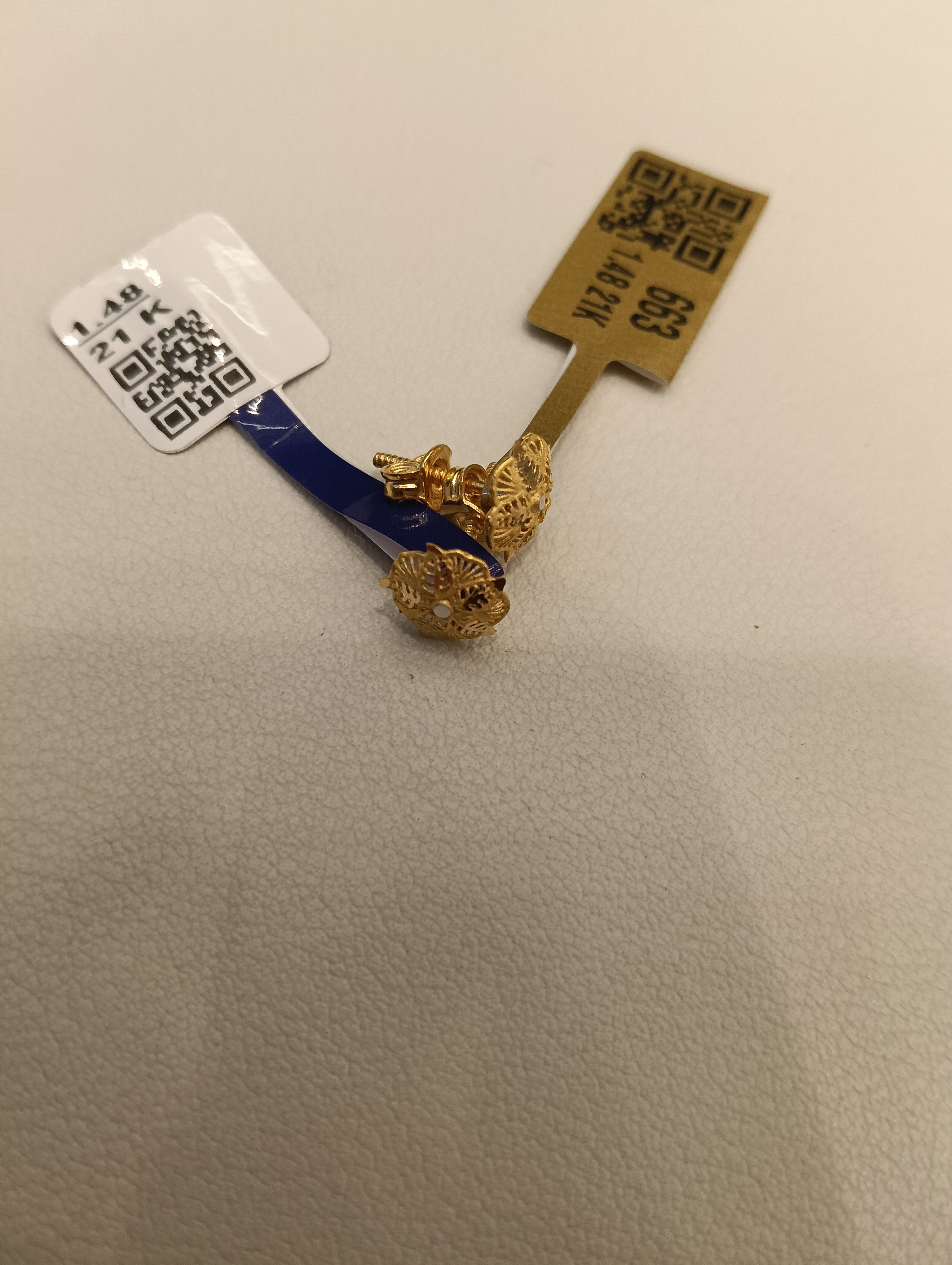 حلق — ستار جولد — عيار 21 — صورة 1